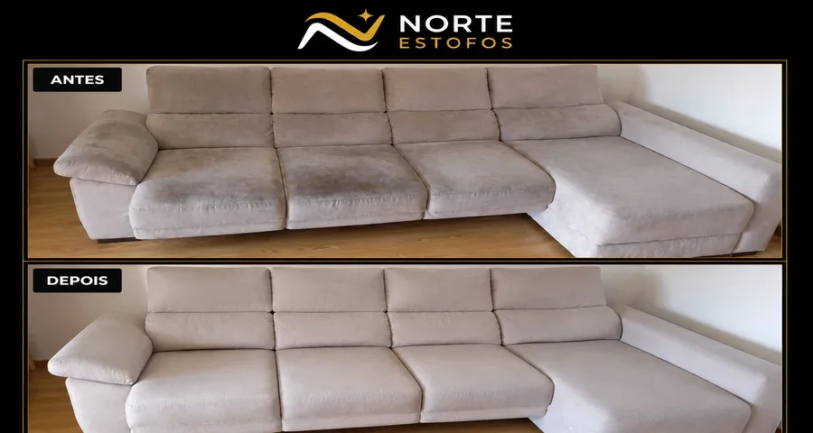 Limpeza profissional de sofás